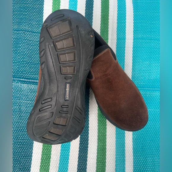 LANDS END Men Brown and Black Leather Loafers Slip-Ons with Minimalist Design main image 6